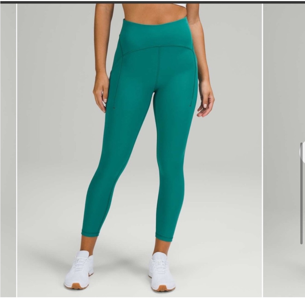 NWOT Lululemon Power Thru High Rise Crop 23"
Teal Lagoon
